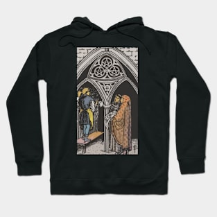 Tarot Card = Three of Pentacles Hoodie